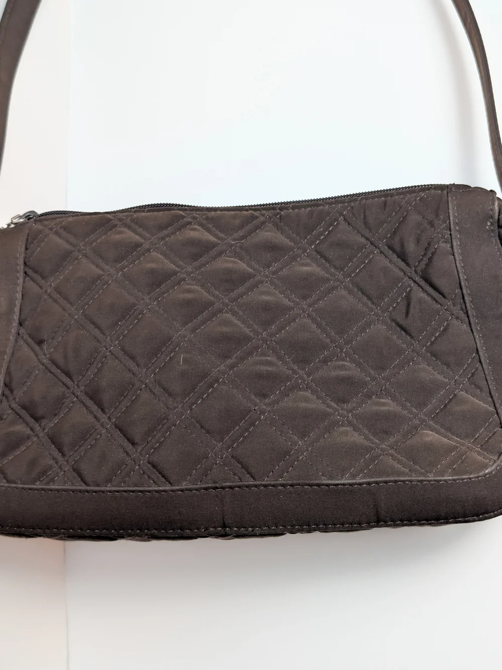 Vera Bradley Quilted Shoulder Bag Espresso Dark Brown - Handbag‎ Purse